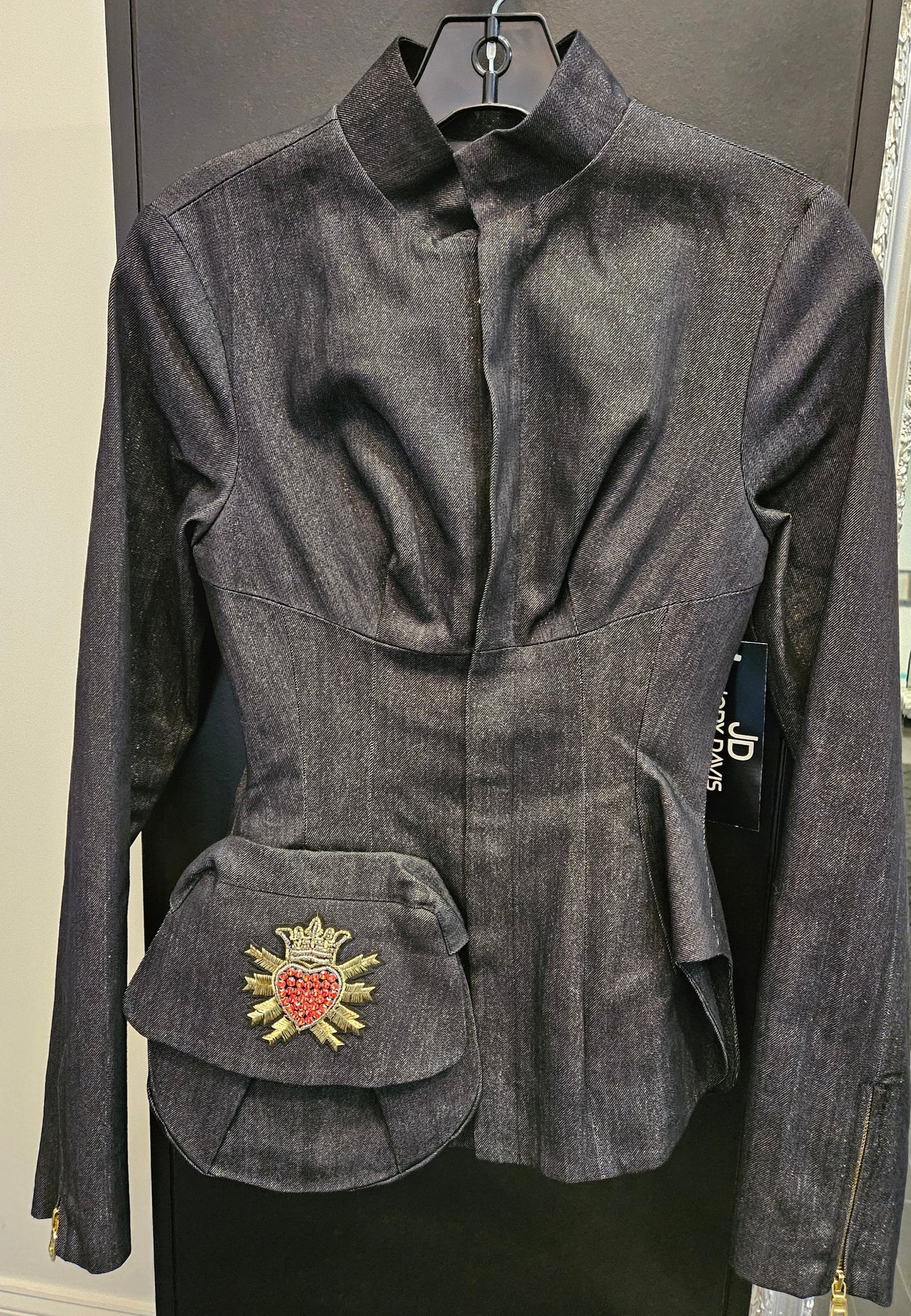 Zip Front Jacket with Bucket Pocket