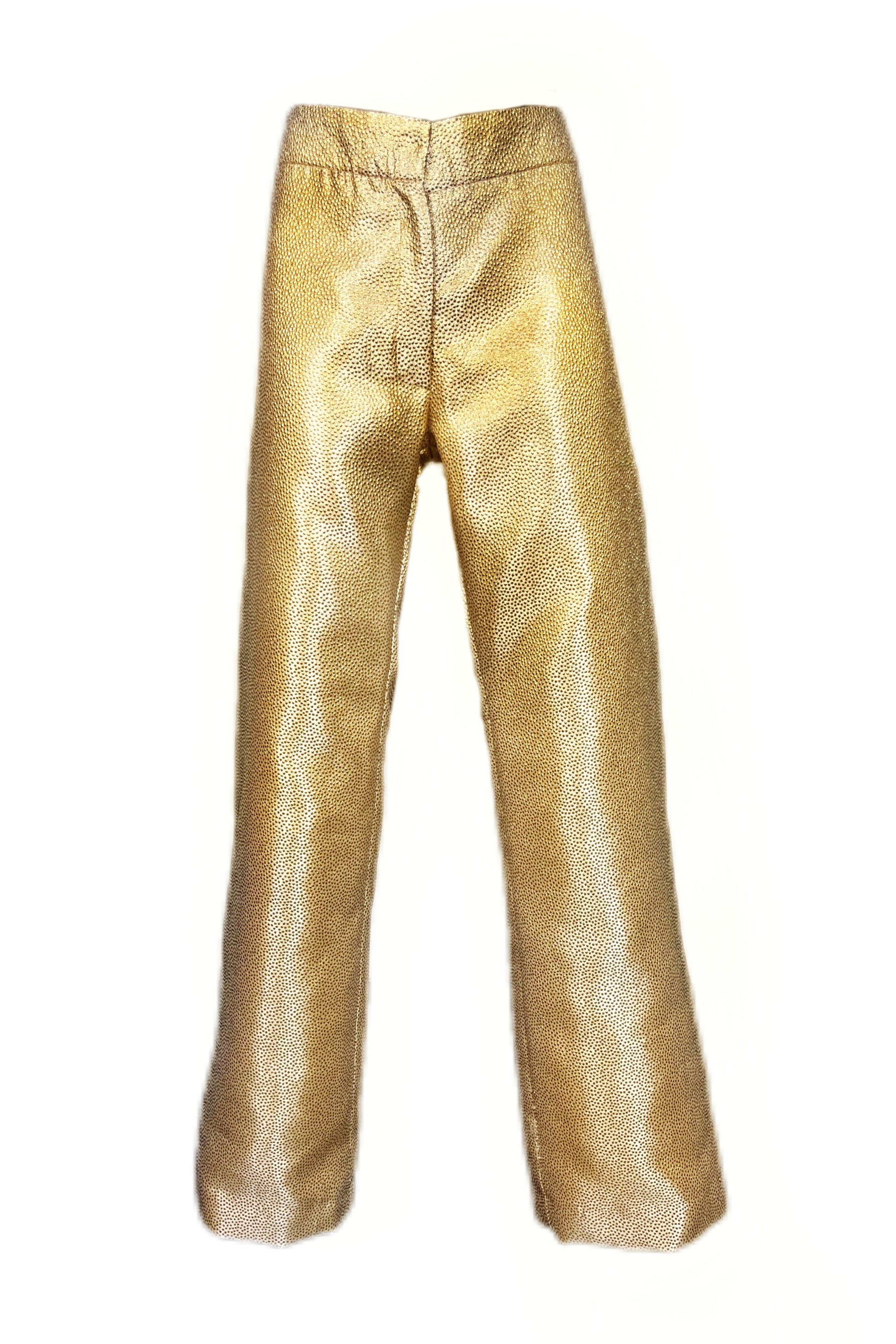 Gold Raised Design Pants