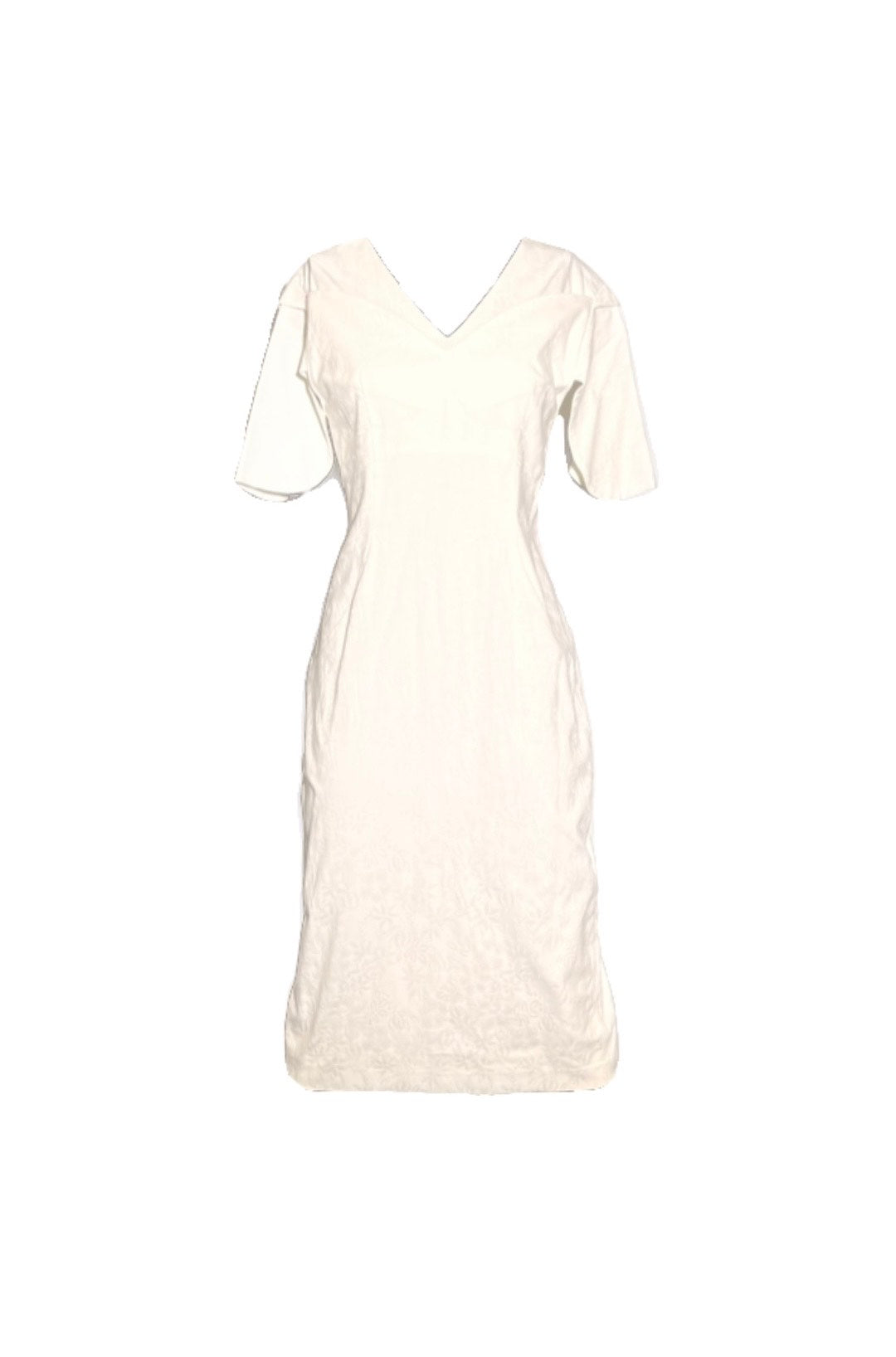 white denim puff sleeve dress White Front Zip Denim Mini Dress