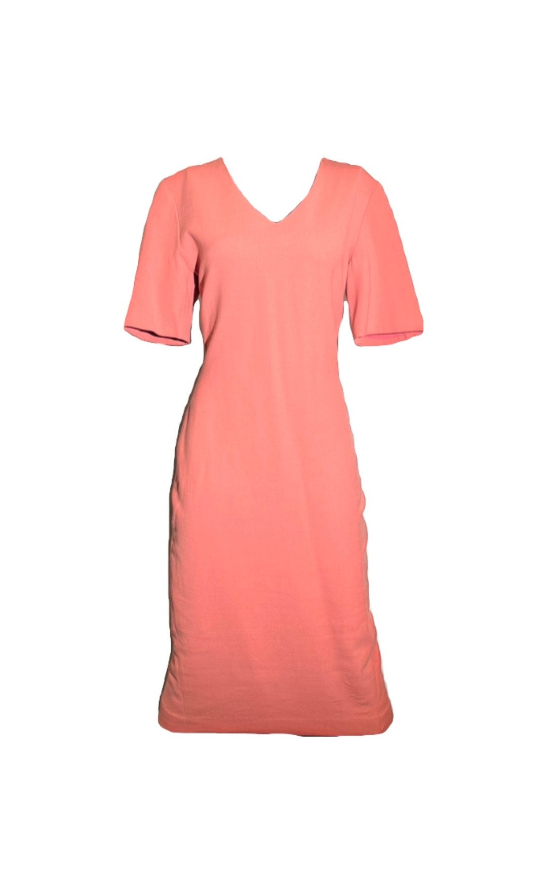 Powder Pink V-Neck Dress