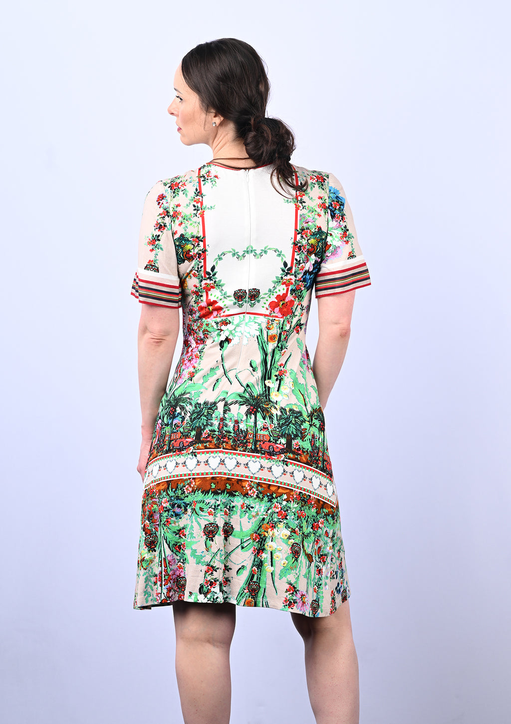 Printed Floral Jersey dress