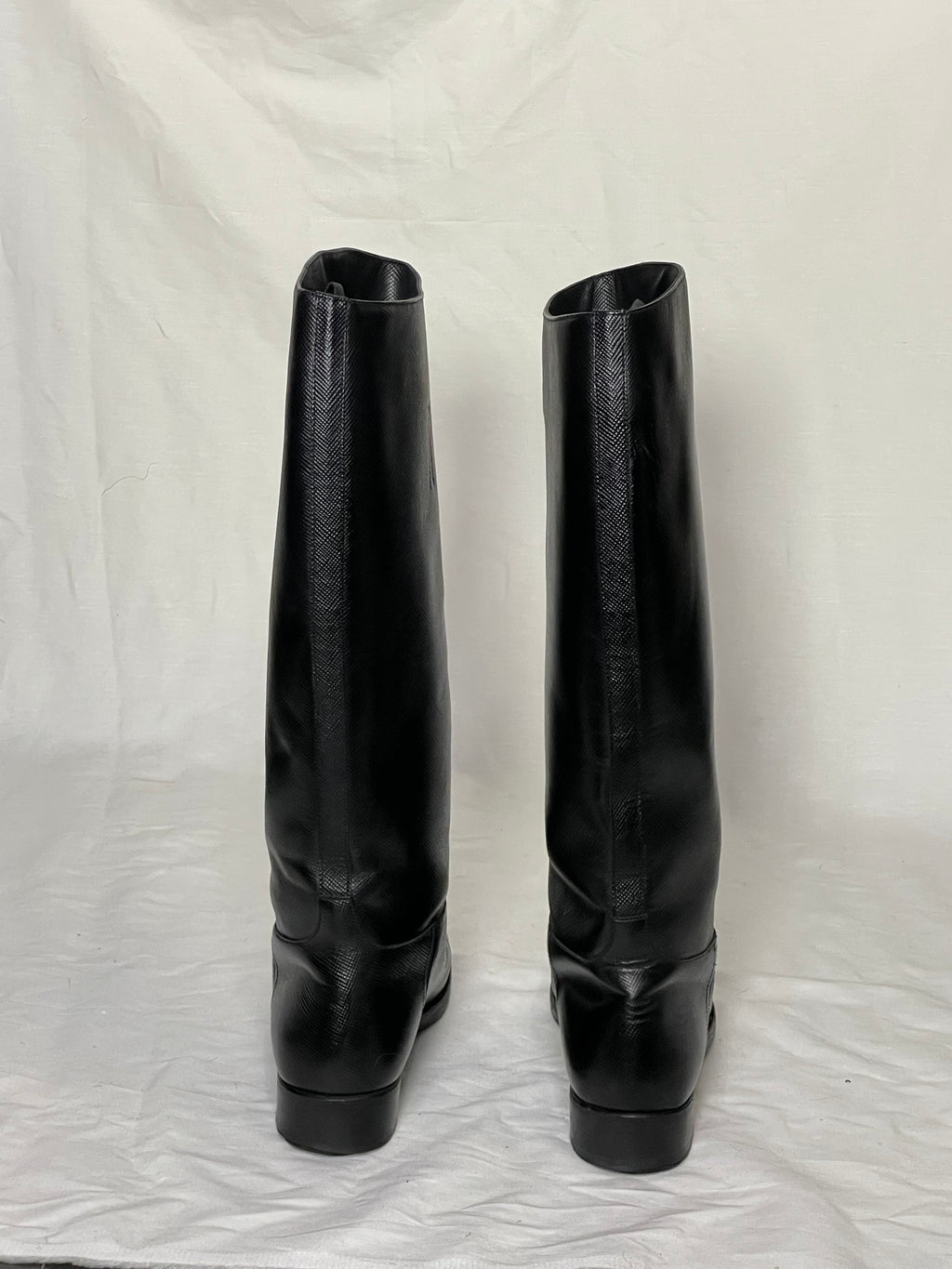 Prada Black Leather Boots