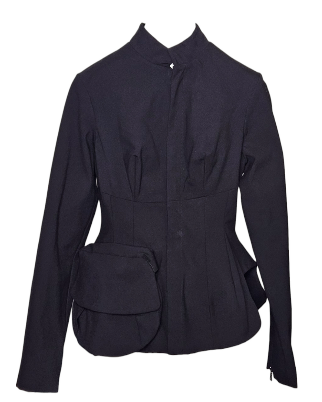 Jacket Zip Front with Bucket Pocket