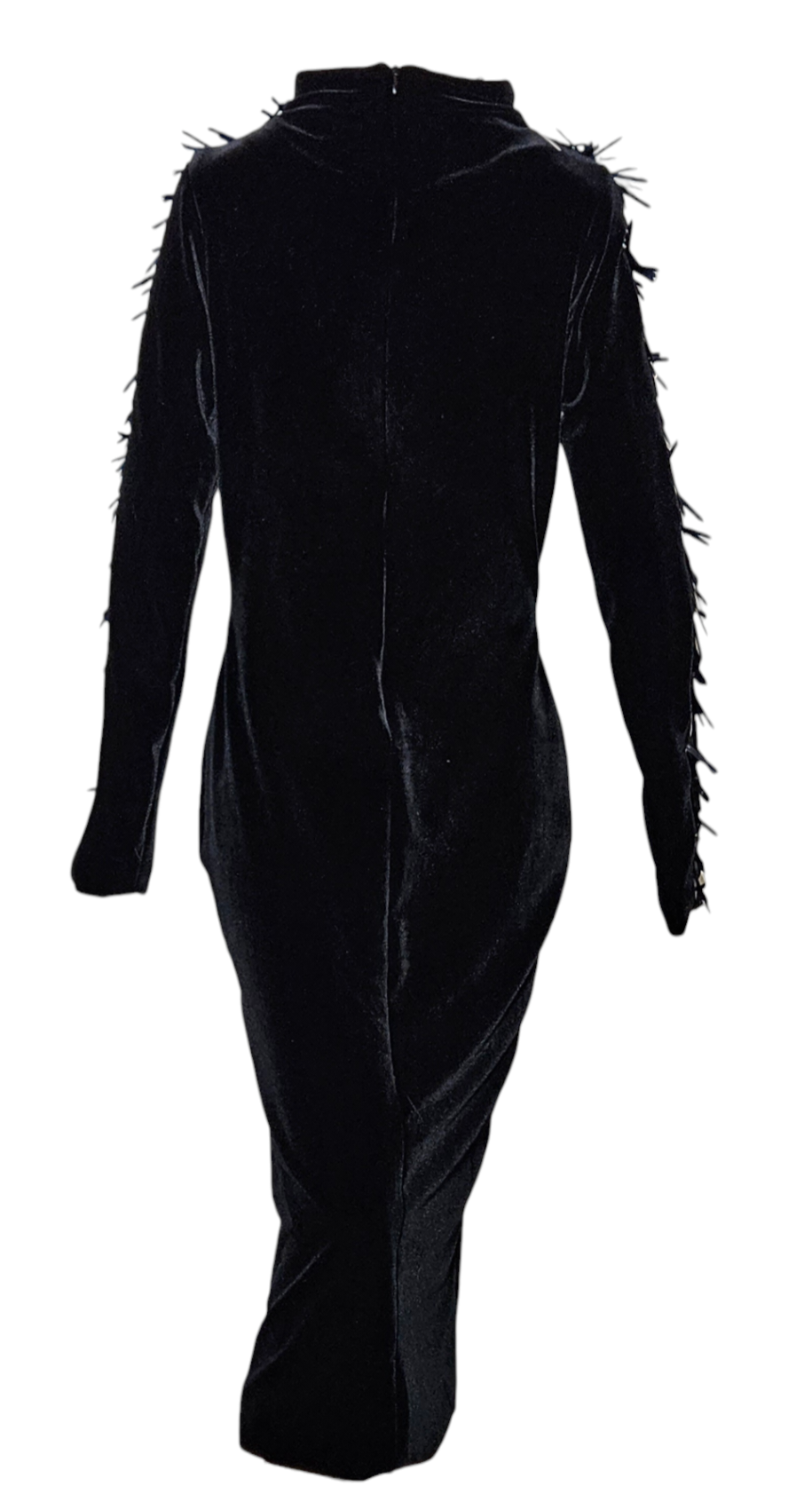 Velvet Dress with Spikes down the Sleeve Jody Davis Velvet Dress with Spikes down the Sleeve Jody Davis