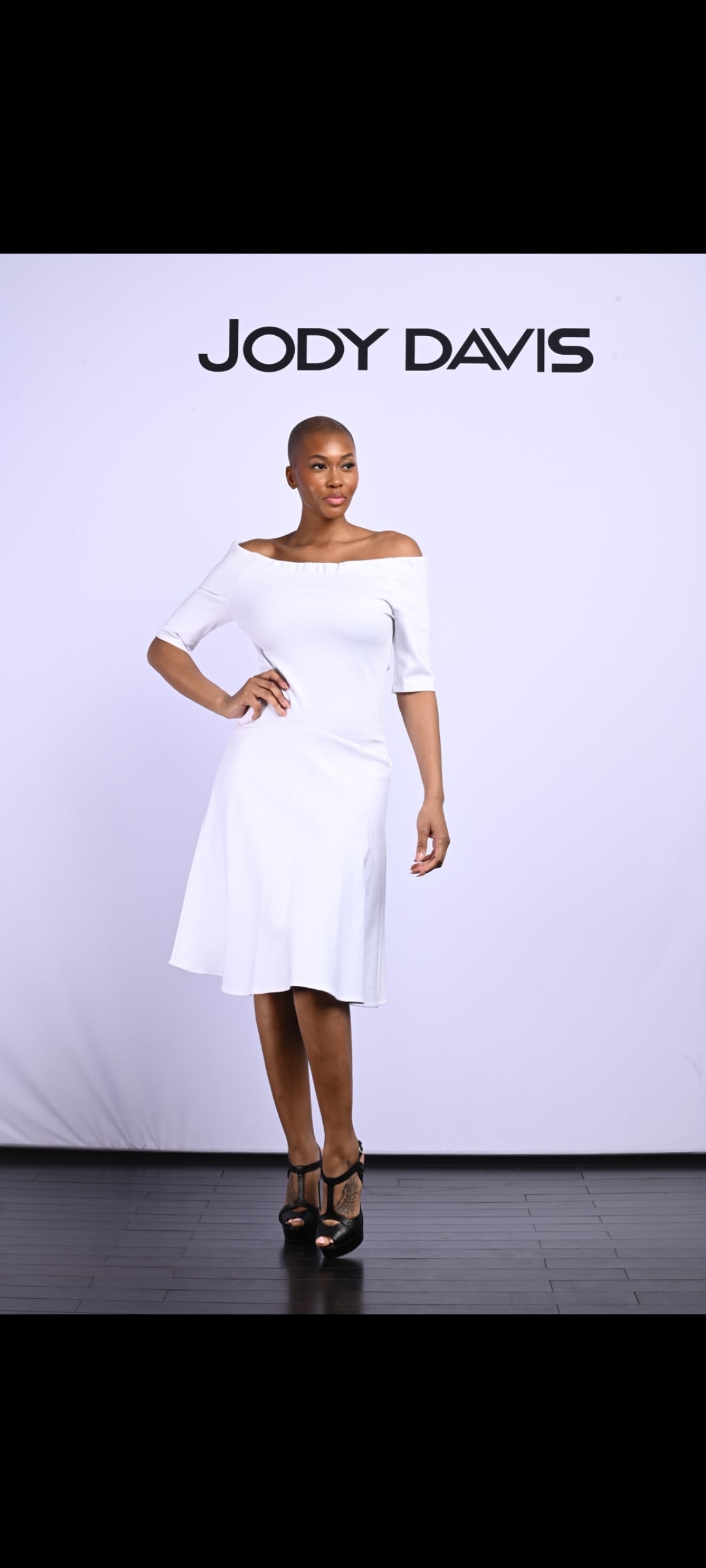 Off the Shoulder Fit and Flare Jody Davis Off the Shoulder Fit and Flare Jody Davis