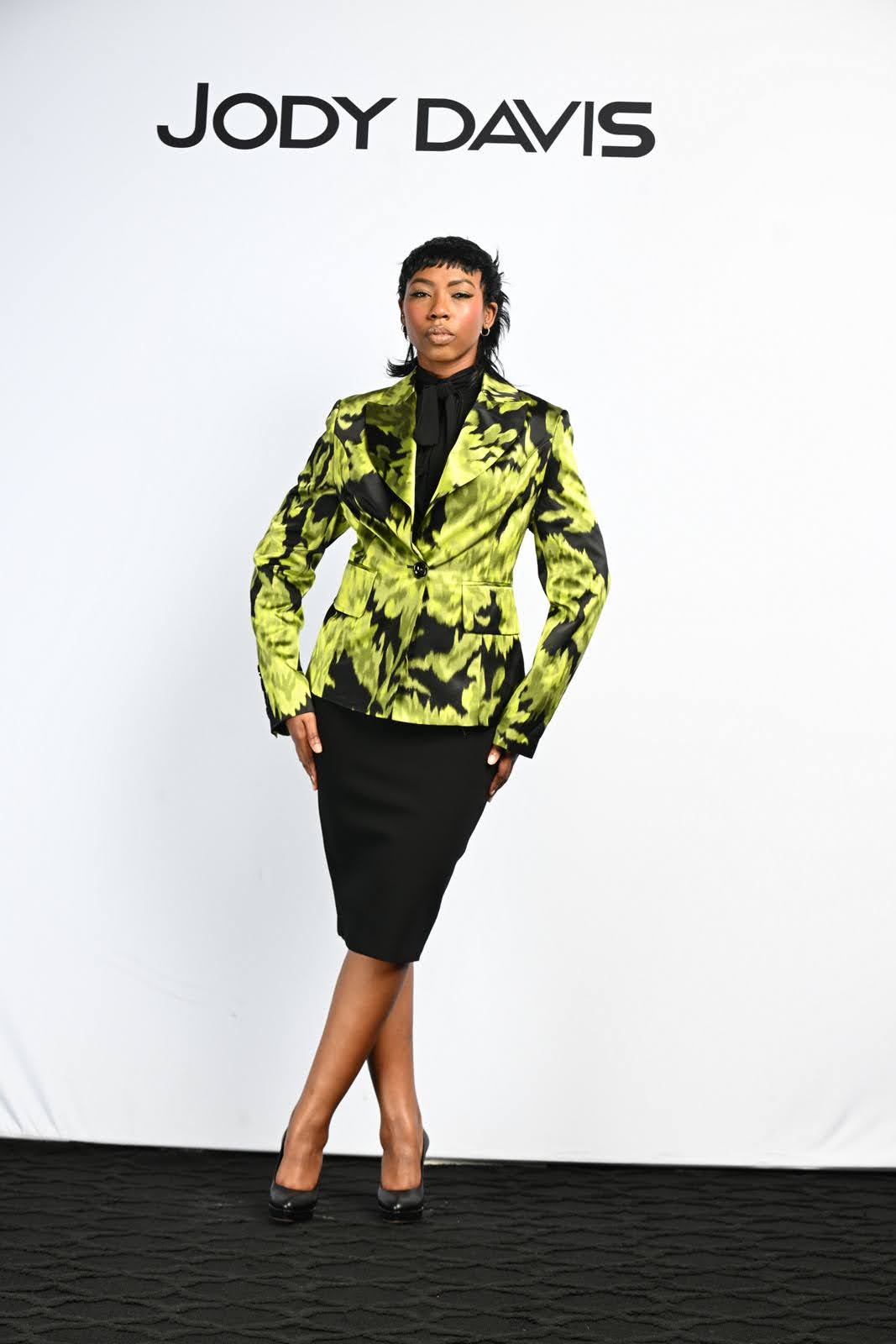 Jacket Chartreuse Green and Black