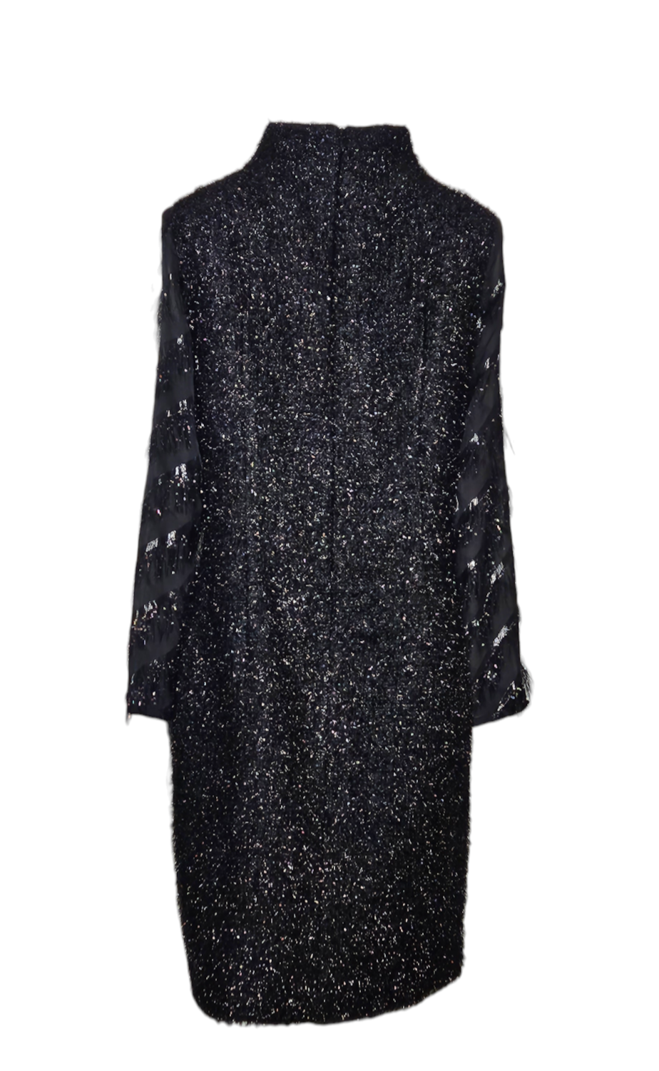 Black Luxe with diagonal Shimmer sleeves