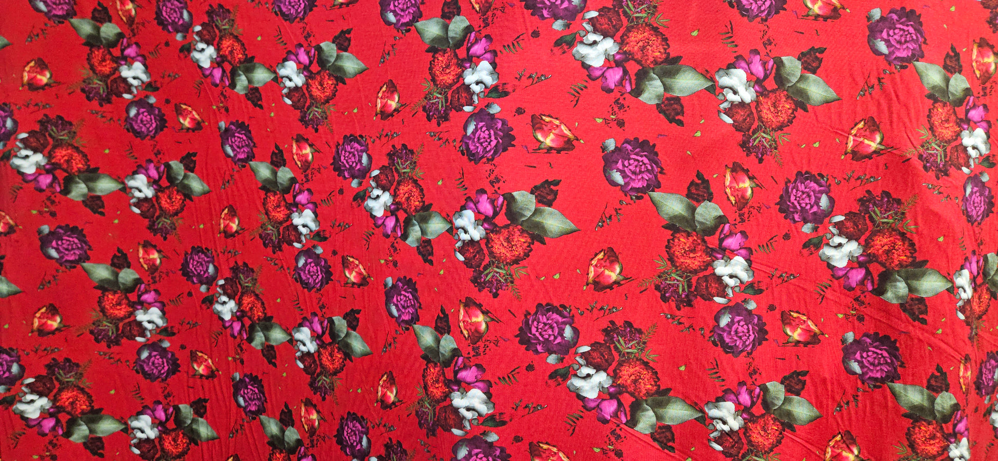 #47 Bold Red Flower Print
