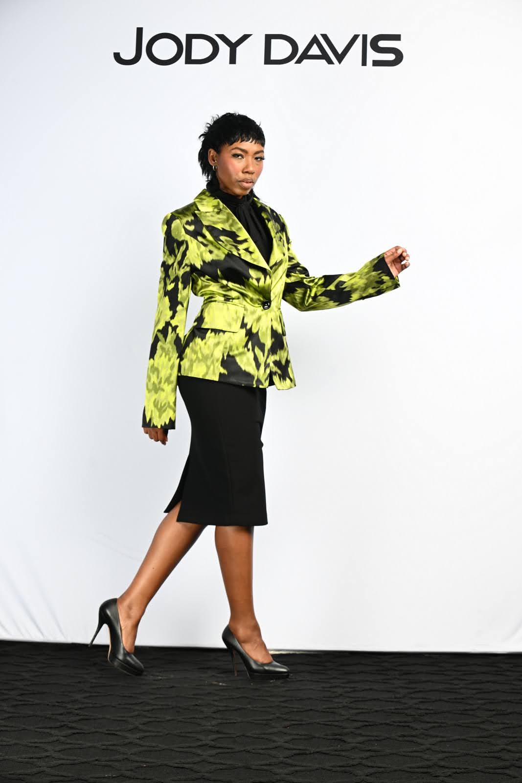 Jacket Chartreuse Green and Black