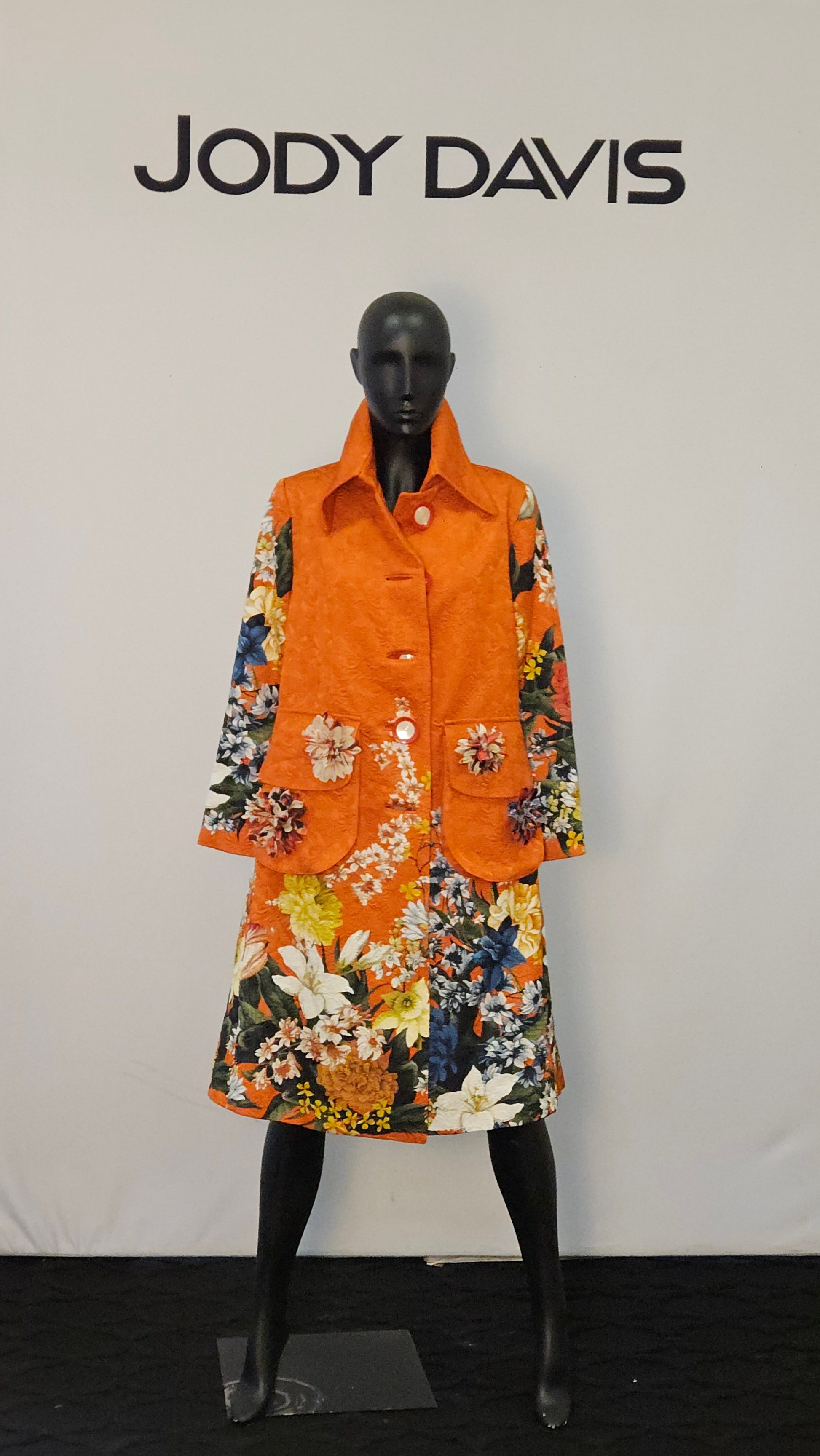 Floral Burnt O Coat