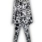 Black and WhitePrint Suit Pant