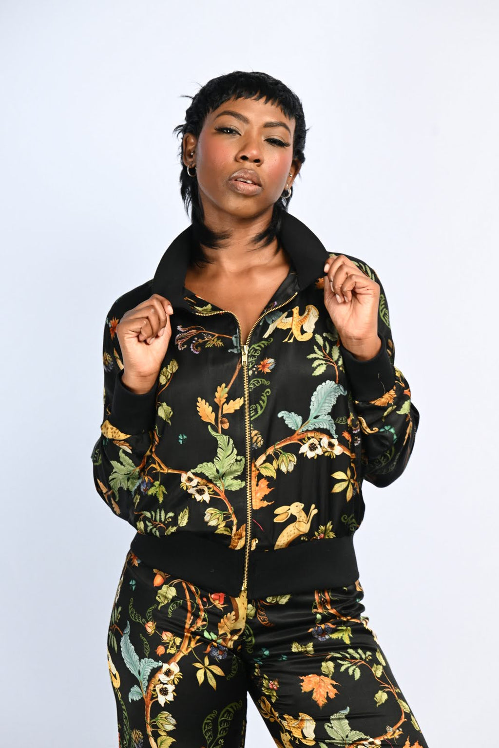 Black Orange Gold Leisure Pant
