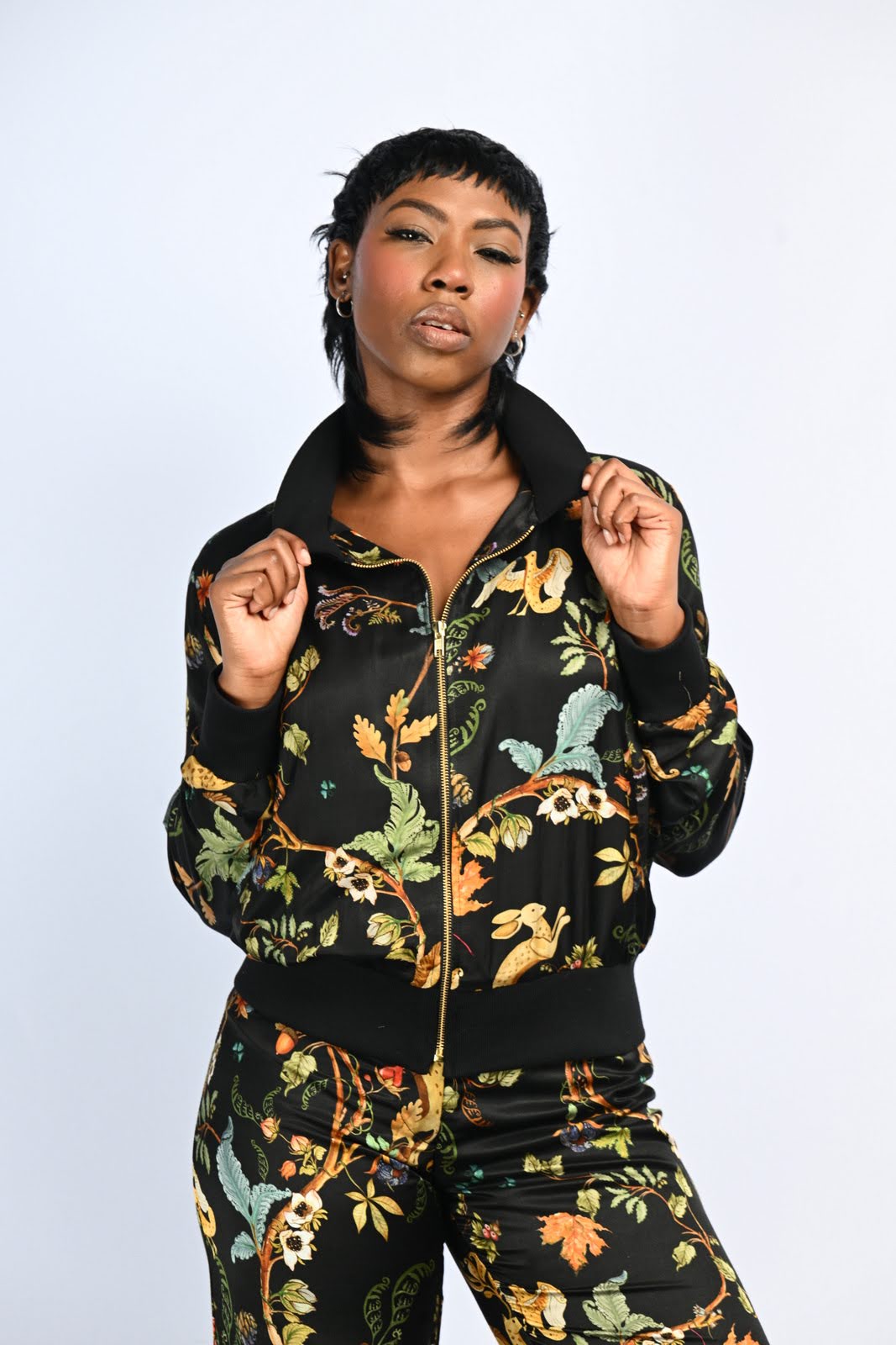 Black Orange Gold Leisure Pant