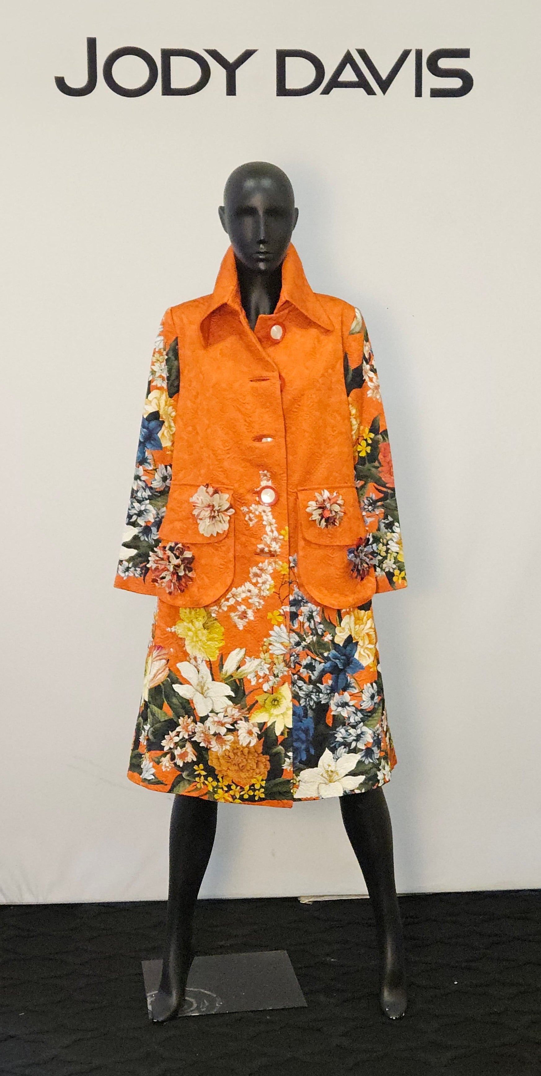 Floral Burnt O Coat