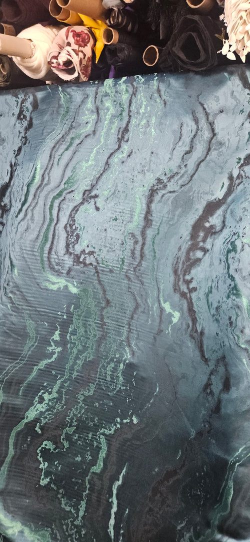 #12 Brocade Ocean Print