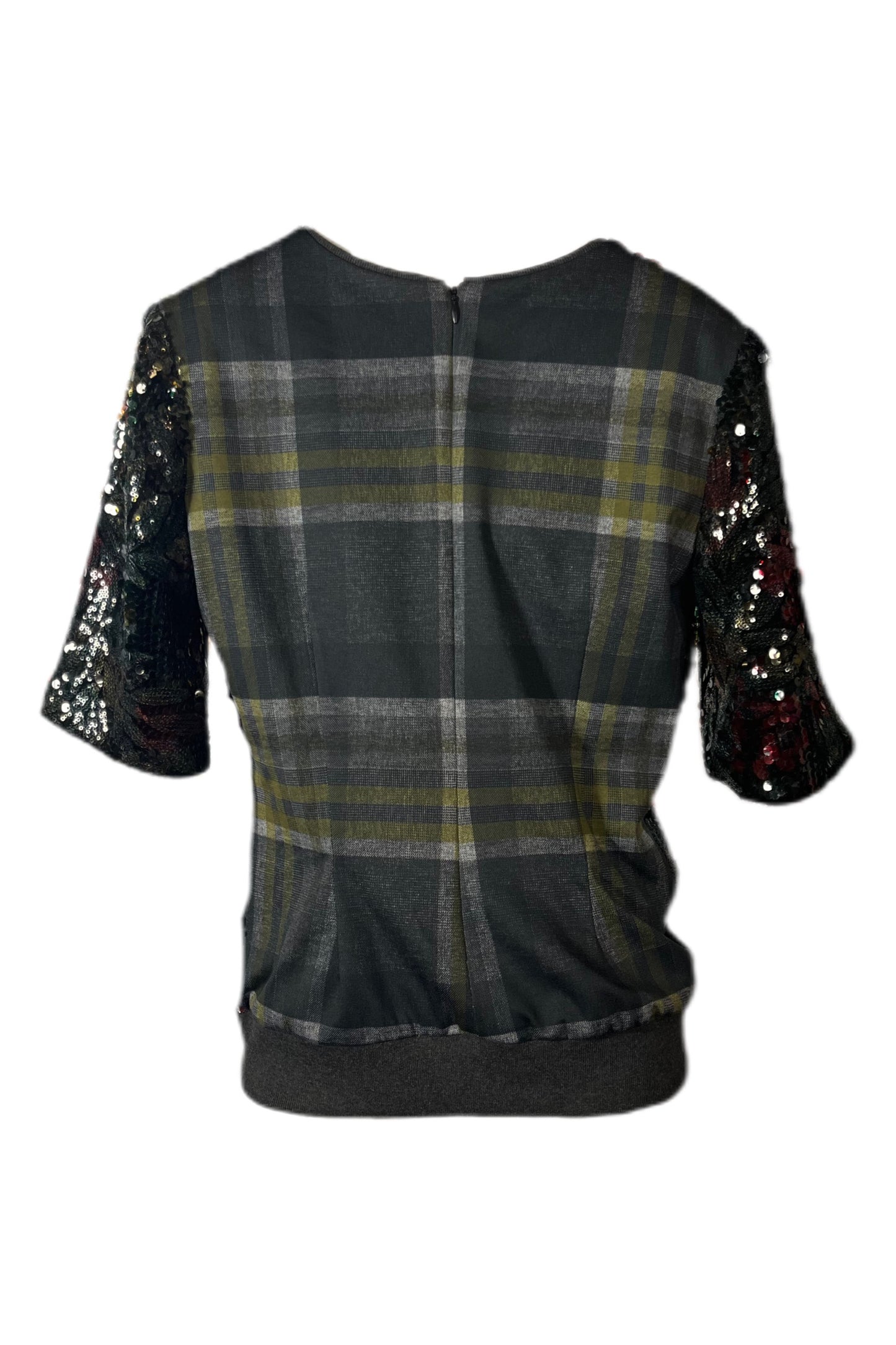 Sequin Plaid Shirt