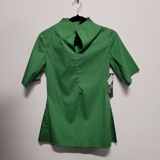 Cotton Slit Front Shirt w/3/4 Length Sleeves