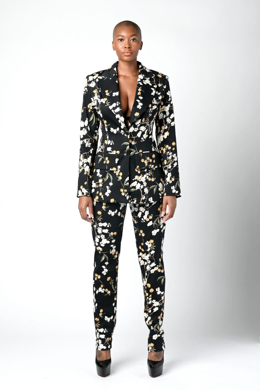 Floral Print Blazer