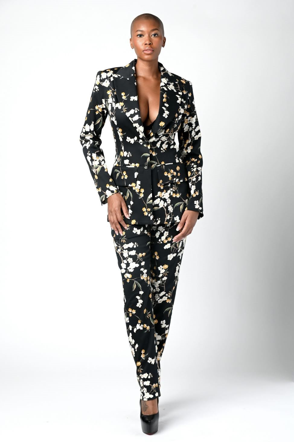 Floral Print Blazer